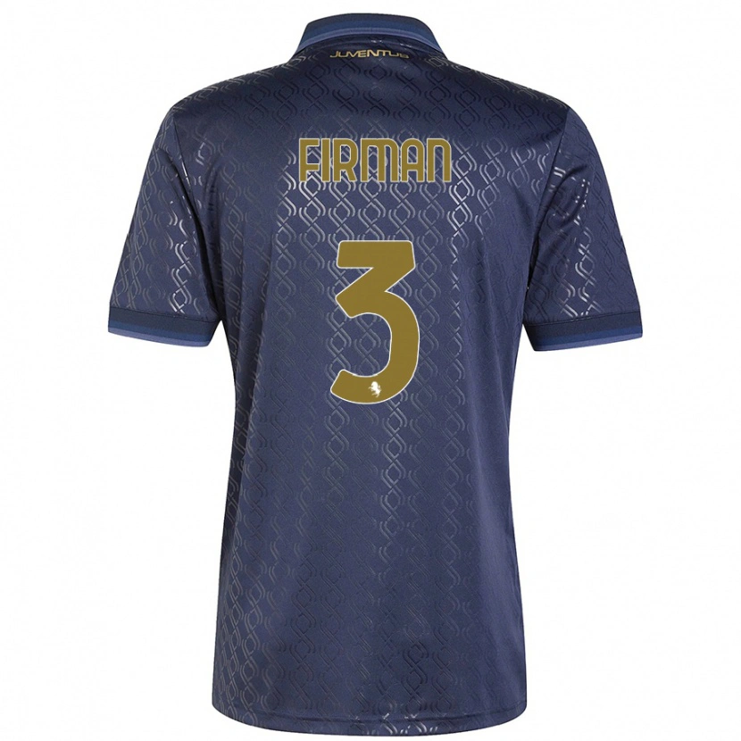 Danxen Mænd Andriy Firman #3 Marineblå Tredje Sæt Spillertrøjer 2024/25 Trøje T-Shirt