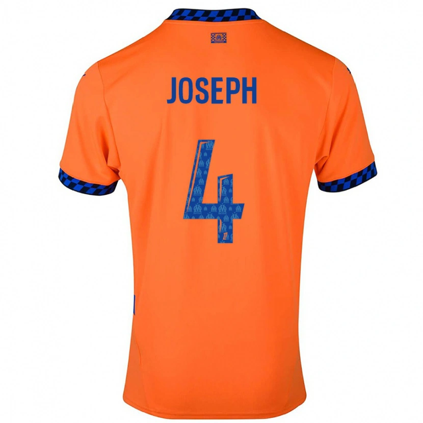 Danxen Mænd Tabita Joseph #4 Orange Mørkeblå Tredje Sæt Spillertrøjer 2024/25 Trøje T-Shirt