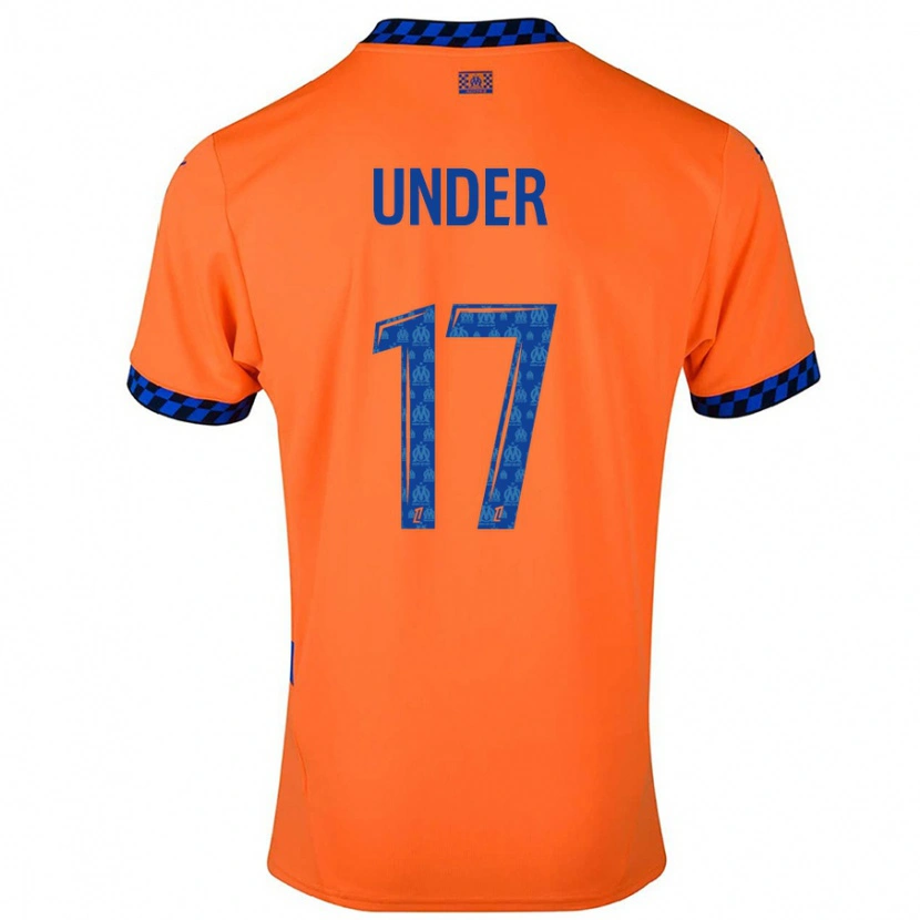 Danxen Mænd Cengiz Under #17 Orange Mørkeblå Tredje Sæt Spillertrøjer 2024/25 Trøje T-Shirt
