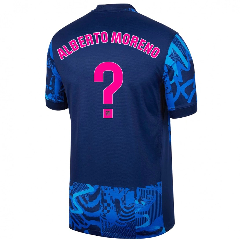 Danxen Mænd Alberto Moreno #0 Kongeblå Tredje Sæt Spillertrøjer 2024/25 Trøje T-Shirt