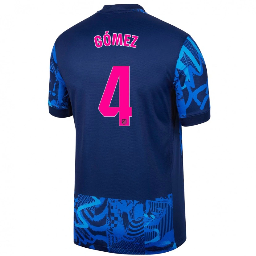 Danxen Mænd Mariano Gómez #4 Kongeblå Tredje Sæt Spillertrøjer 2024/25 Trøje T-Shirt