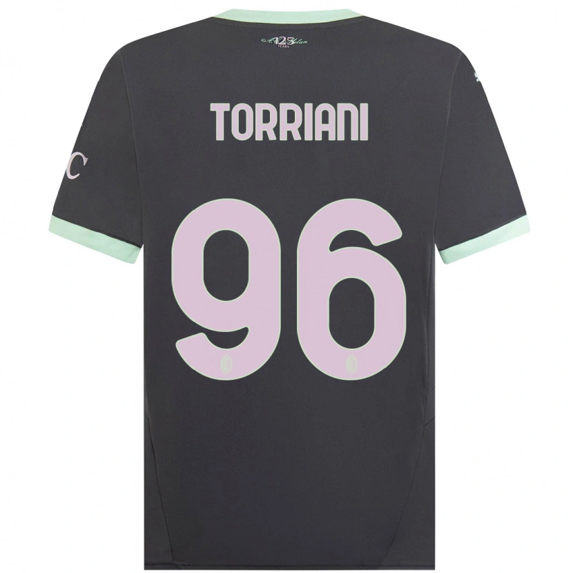 Danxen Mænd Lorenzo Torriani #96 Grå Tredje Sæt Spillertrøjer 2024/25 Trøje T-Shirt