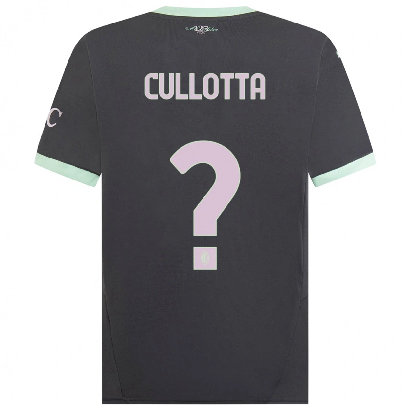 Danxen Mænd Andrea Cullotta #0 Grå Tredje Sæt Spillertrøjer 2024/25 Trøje T-Shirt