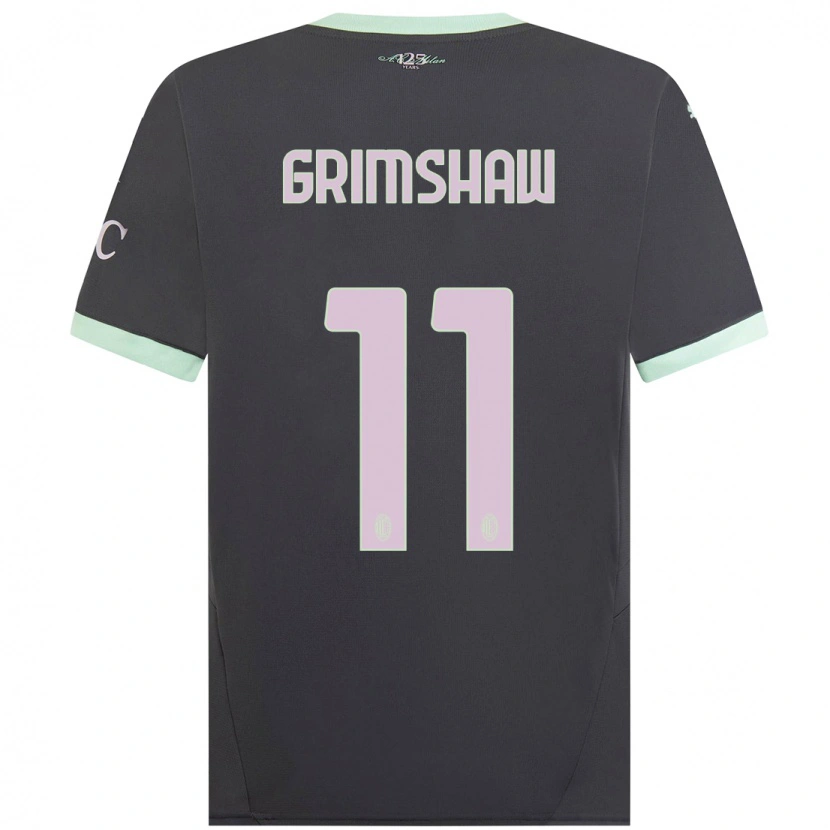 Danxen Mænd Christy Grimshaw #11 Grå Tredje Sæt Spillertrøjer 2024/25 Trøje T-Shirt