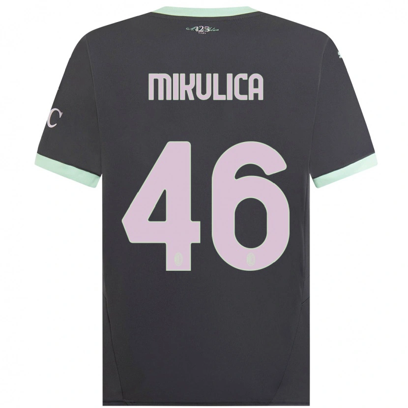 Danxen Mænd Petra Mikulica #46 Grå Tredje Sæt Spillertrøjer 2024/25 Trøje T-Shirt
