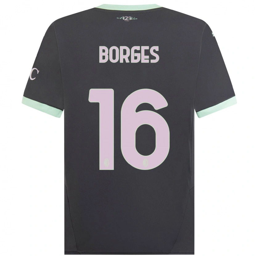 Danxen Mænd Lenny Borges #16 Grå Tredje Sæt Spillertrøjer 2024/25 Trøje T-Shirt