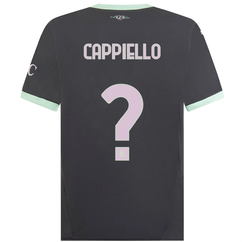 Danxen Mænd Flavio Cappiello #0 Grå Tredje Sæt Spillertrøjer 2024/25 Trøje T-Shirt