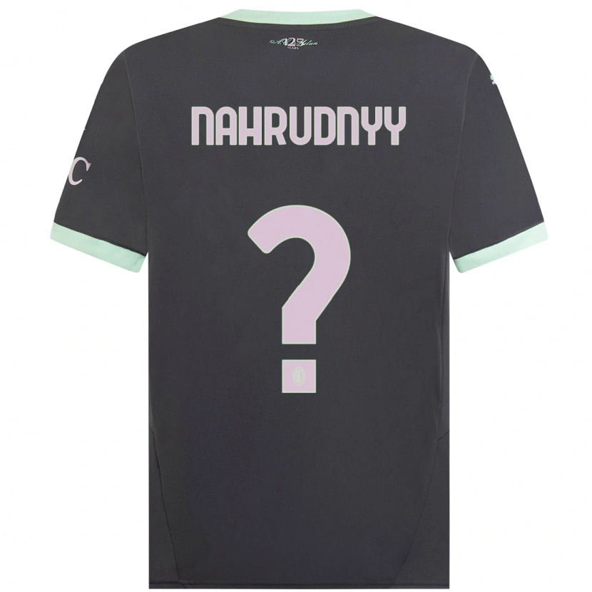 Danxen Mænd Vladislav Nahrudnyy #0 Grå Tredje Sæt Spillertrøjer 2024/25 Trøje T-Shirt