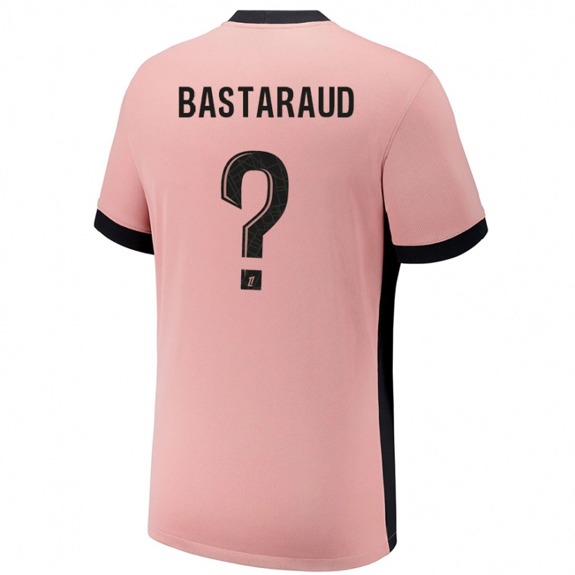 Danxen Mænd Yanis Bastaraud #0 Rust Lyserød Tredje Sæt Spillertrøjer 2024/25 Trøje T-Shirt