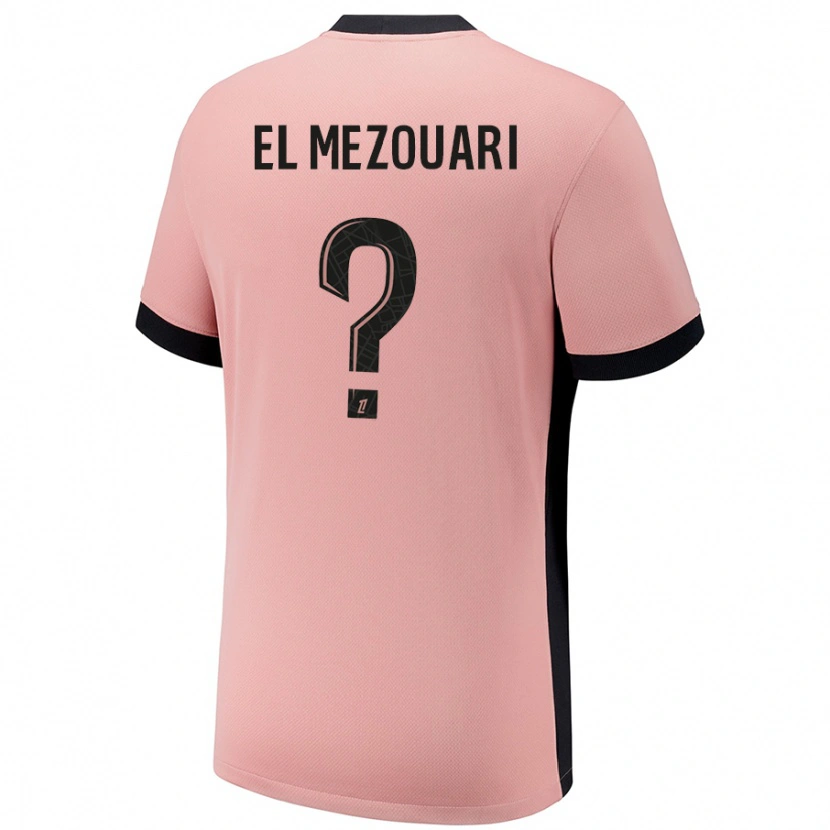Danxen Mænd Salah-Dine El Mezouari #0 Rust Lyserød Tredje Sæt Spillertrøjer 2024/25 Trøje T-Shirt
