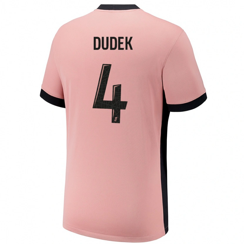 Danxen Mænd Paulina Dudek #4 Rust Lyserød Tredje Sæt Spillertrøjer 2024/25 Trøje T-Shirt