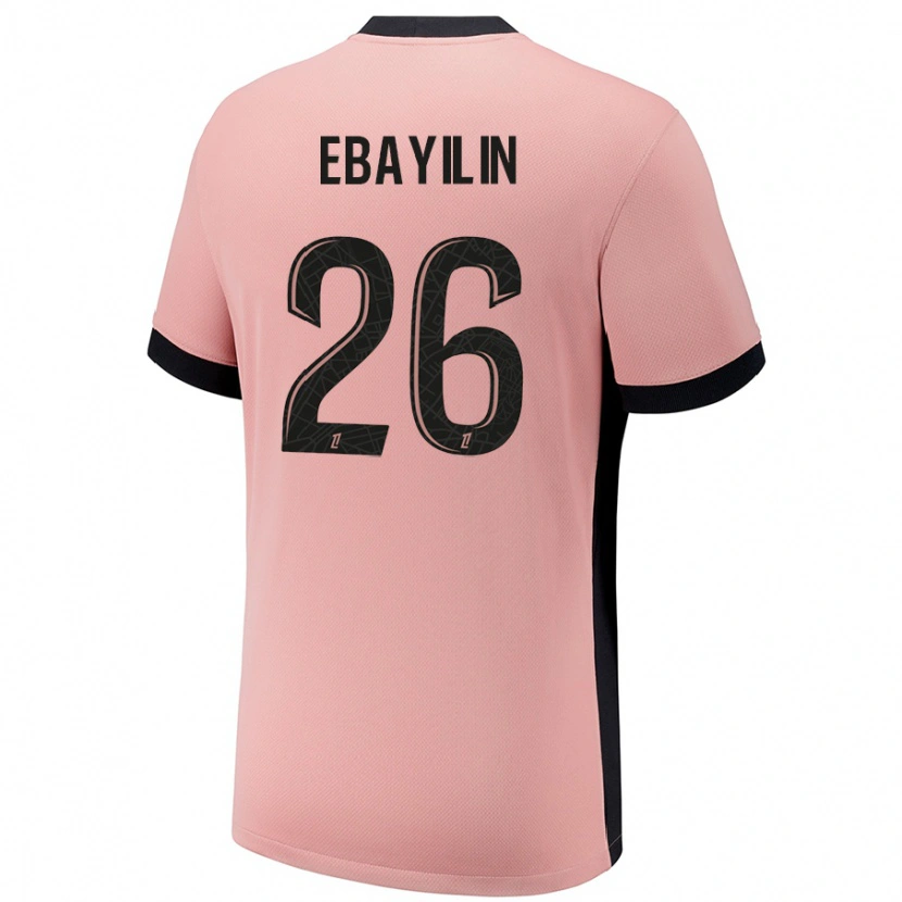 Danxen Mænd Anaïs Ebayilin #26 Rust Lyserød Tredje Sæt Spillertrøjer 2024/25 Trøje T-Shirt