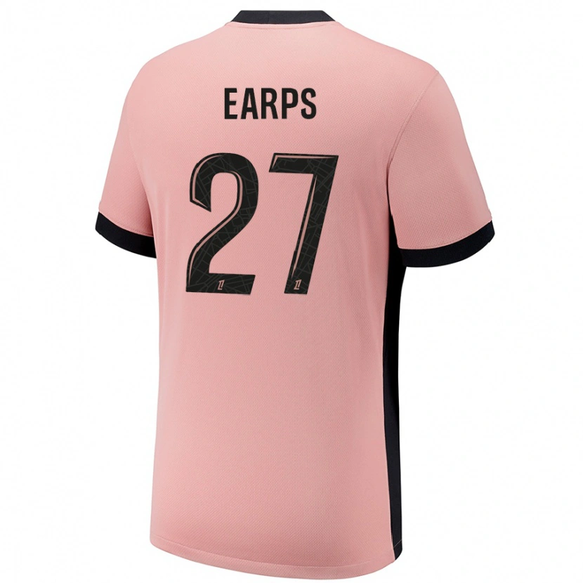 Danxen Mænd Mary Earps #27 Rust Lyserød Tredje Sæt Spillertrøjer 2024/25 Trøje T-Shirt