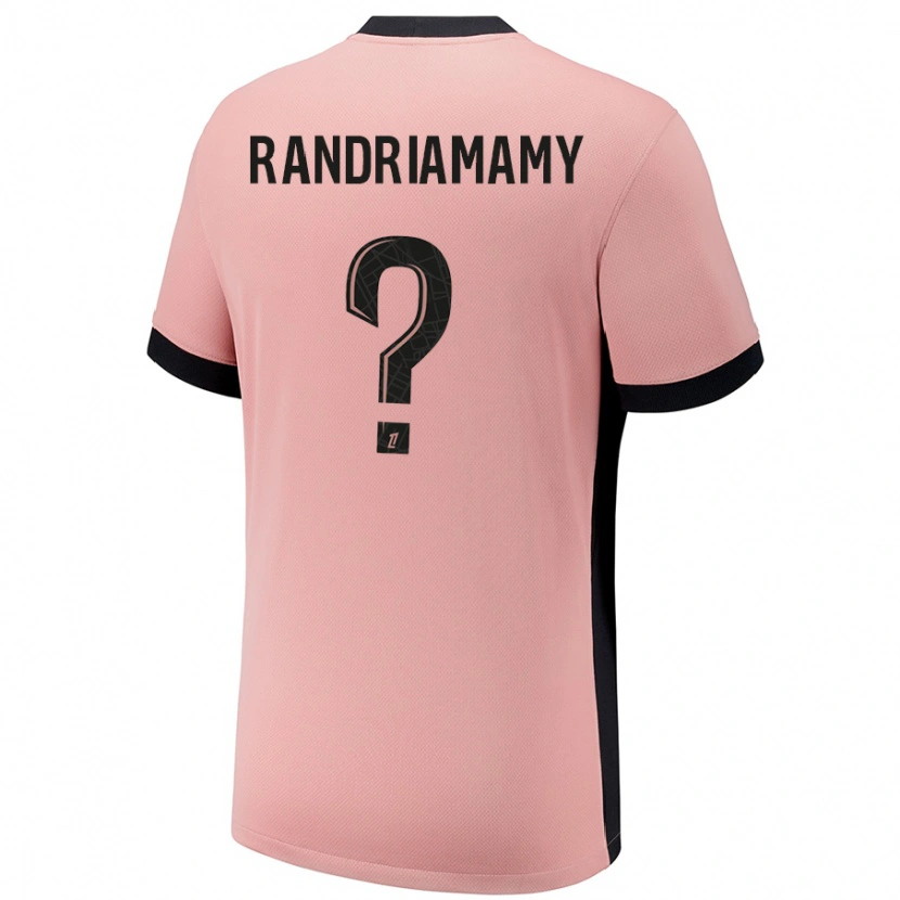 Danxen Mænd Mathyas Randriamamy #0 Rust Lyserød Tredje Sæt Spillertrøjer 2024/25 Trøje T-Shirt