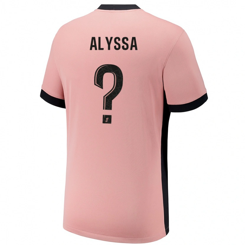 Danxen Mænd Alyssa Fernandes #0 Rust Lyserød Tredje Sæt Spillertrøjer 2024/25 Trøje T-Shirt
