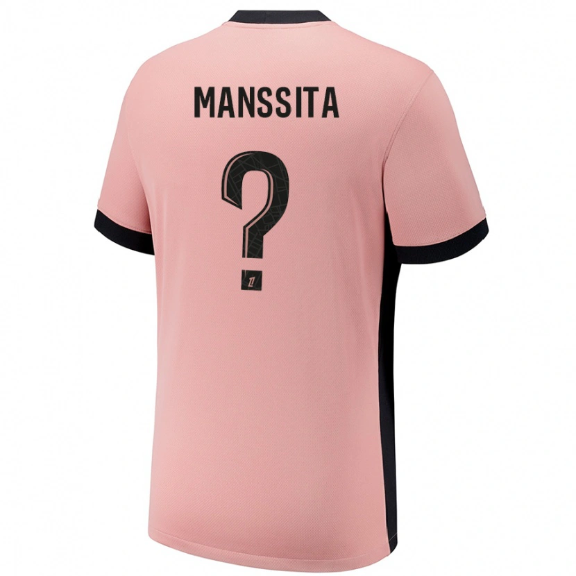 Danxen Mænd Manssita Traore #0 Rust Lyserød Tredje Sæt Spillertrøjer 2024/25 Trøje T-Shirt