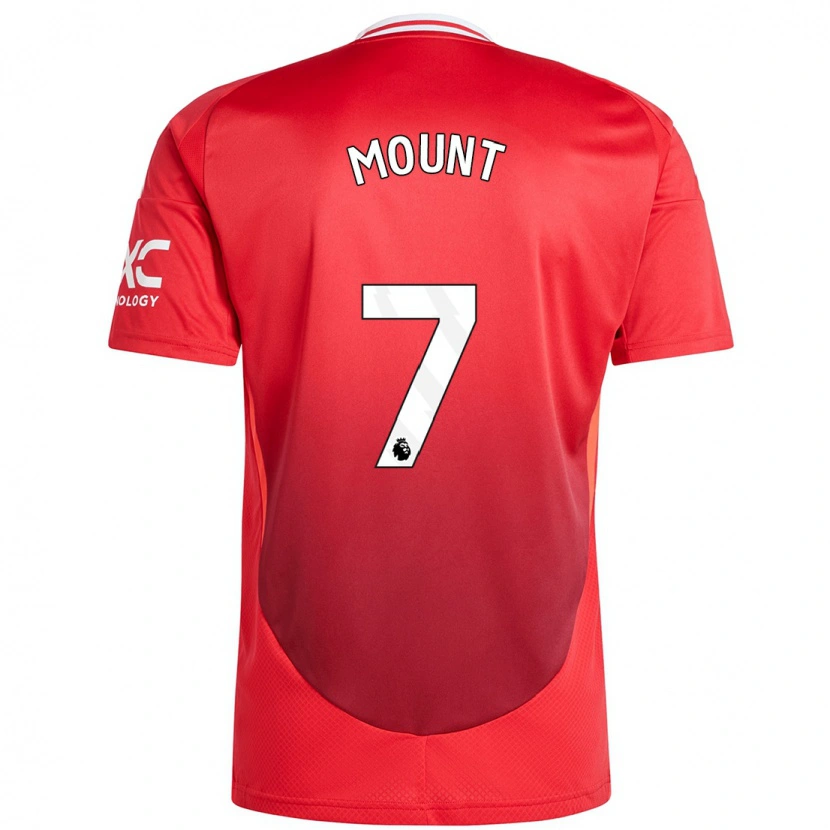 Danxen Kvinder Mason Mount #7 Lyse Rødt Hjemmebane Spillertrøjer 2024/25 Trøje T-Shirt