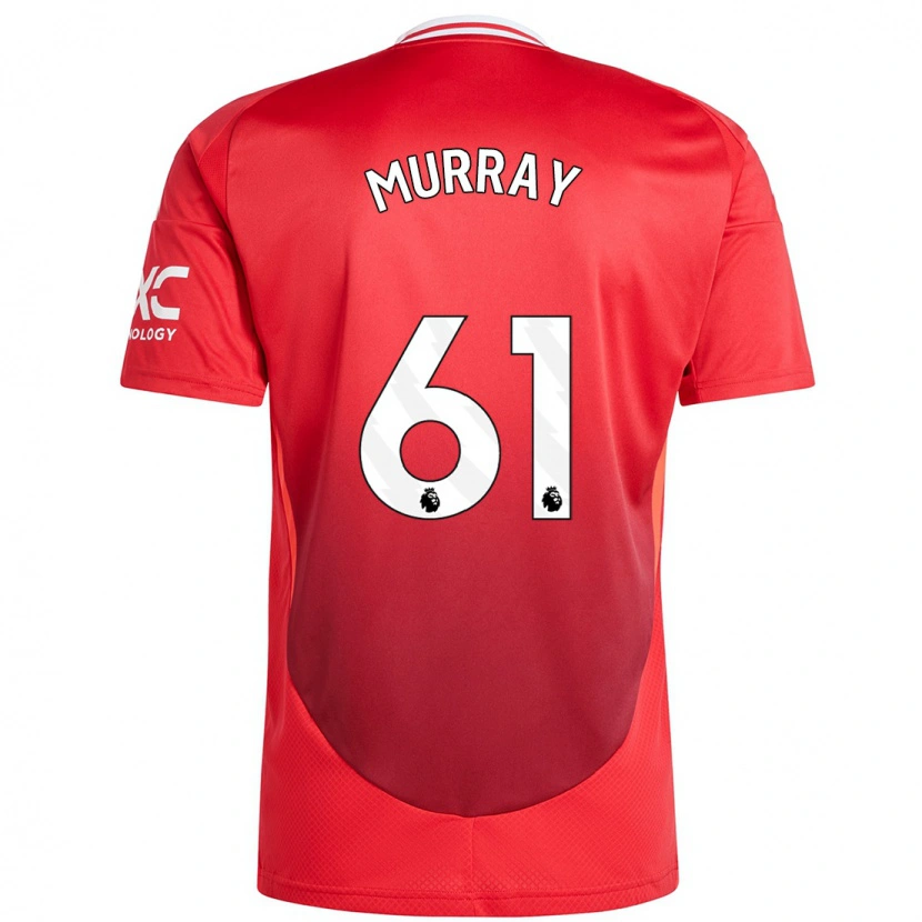 Danxen Kvinder Sam Murray #61 Lyse Rødt Hjemmebane Spillertrøjer 2024/25 Trøje T-Shirt
