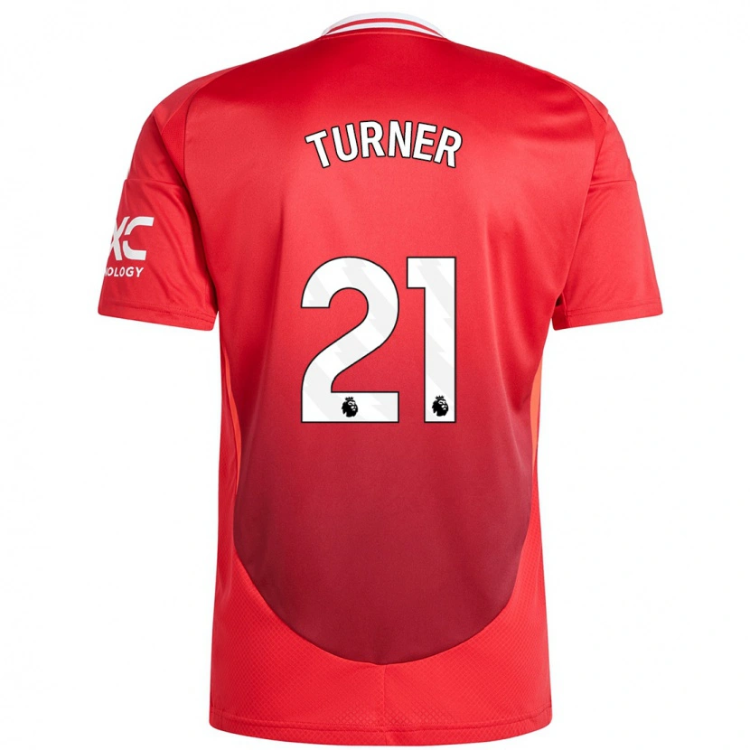 Danxen Kvinder Millie Turner #21 Lyse Rødt Hjemmebane Spillertrøjer 2024/25 Trøje T-Shirt
