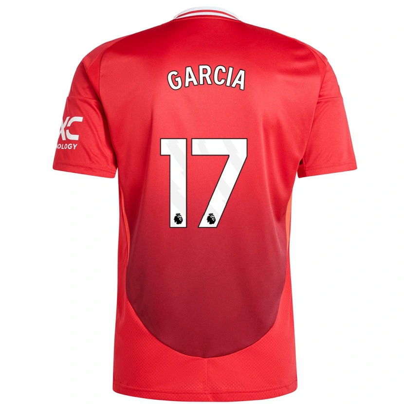 Danxen Kvinder Lucia Garcia #17 Lyse Rødt Hjemmebane Spillertrøjer 2024/25 Trøje T-Shirt