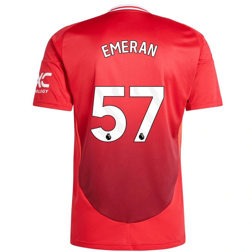 Danxen Kvinder Noam Emeran #57 Lyse Rødt Hjemmebane Spillertrøjer 2024/25 Trøje T-Shirt