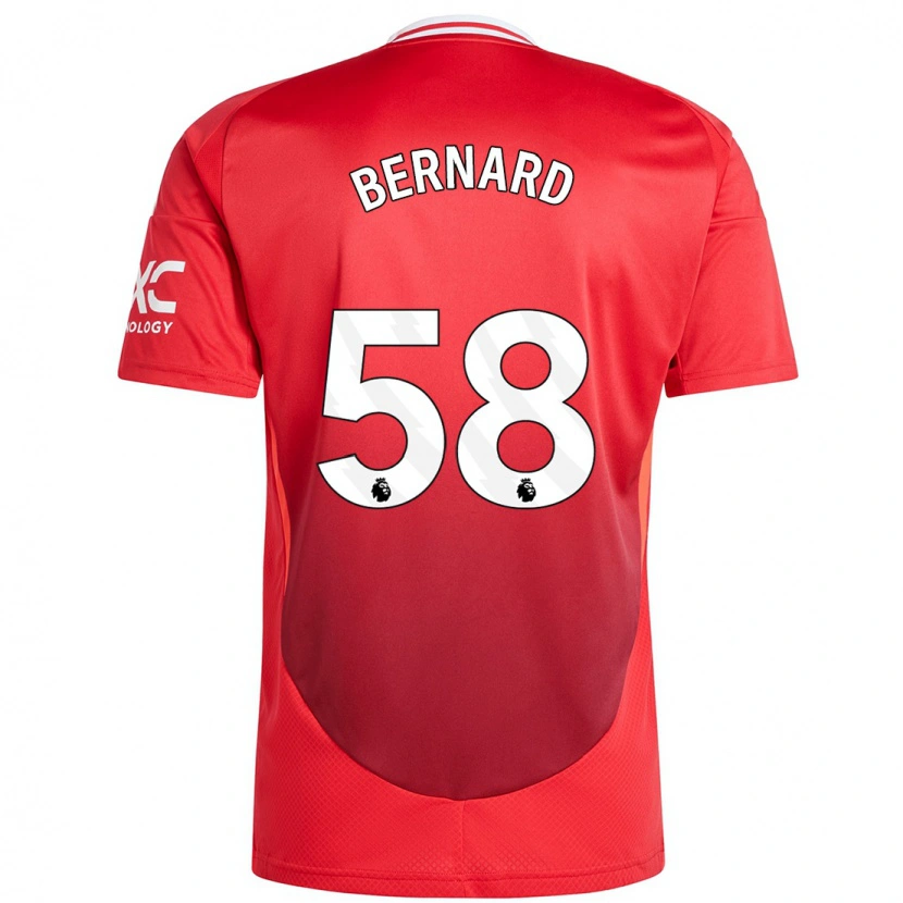Danxen Kvinder Bernard #58 Lyse Rødt Hjemmebane Spillertrøjer 2024/25 Trøje T-Shirt