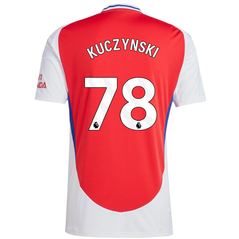 Danxen Kvinder Max Kuczynski #78 Rød Hvid Hjemmebane Spillertrøjer 2024/25 Trøje T-Shirt