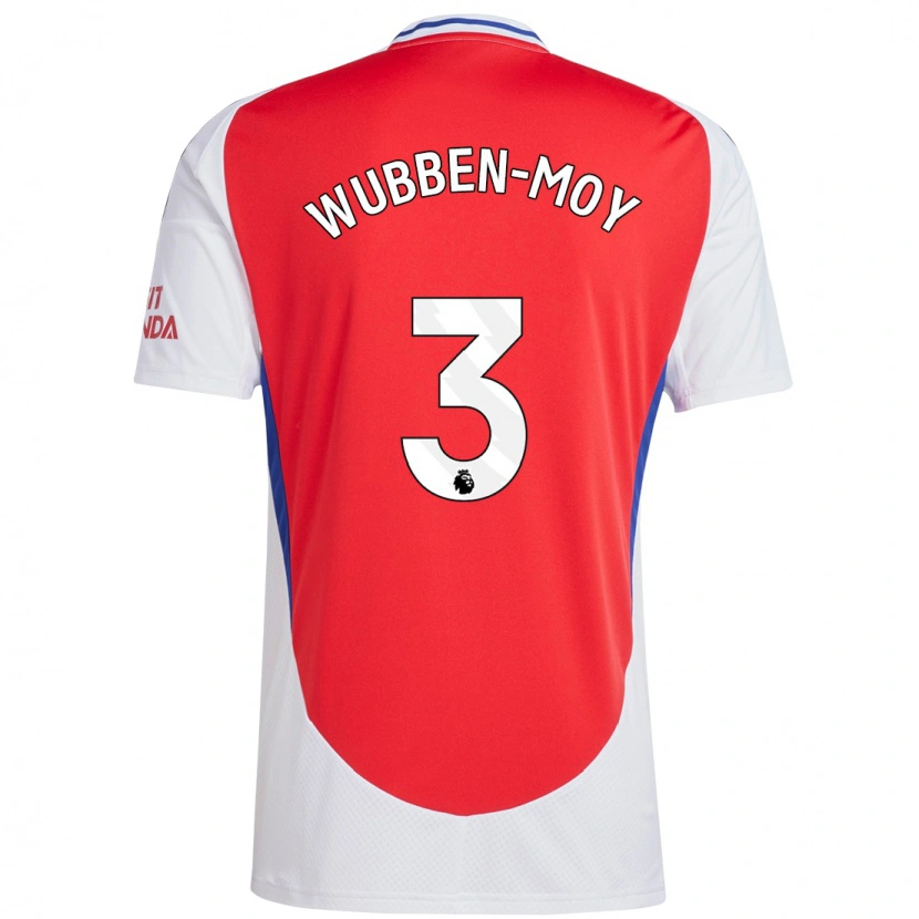 Danxen Kvinder Lotte Wubben-Moy #3 Rød Hvid Hjemmebane Spillertrøjer 2024/25 Trøje T-Shirt