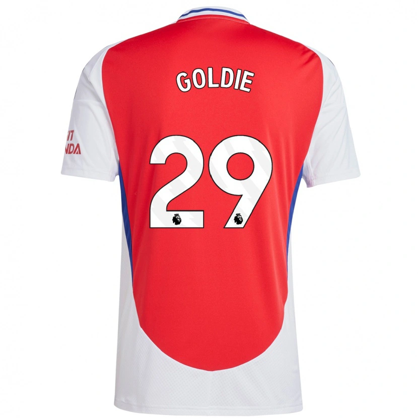 Danxen Kvinder Teyah Goldie #29 Rød Hvid Hjemmebane Spillertrøjer 2024/25 Trøje T-Shirt