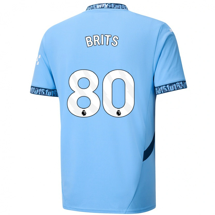 Danxen Kvinder Spike Brits #80 Marineblå Hjemmebane Spillertrøjer 2024/25 Trøje T-Shirt