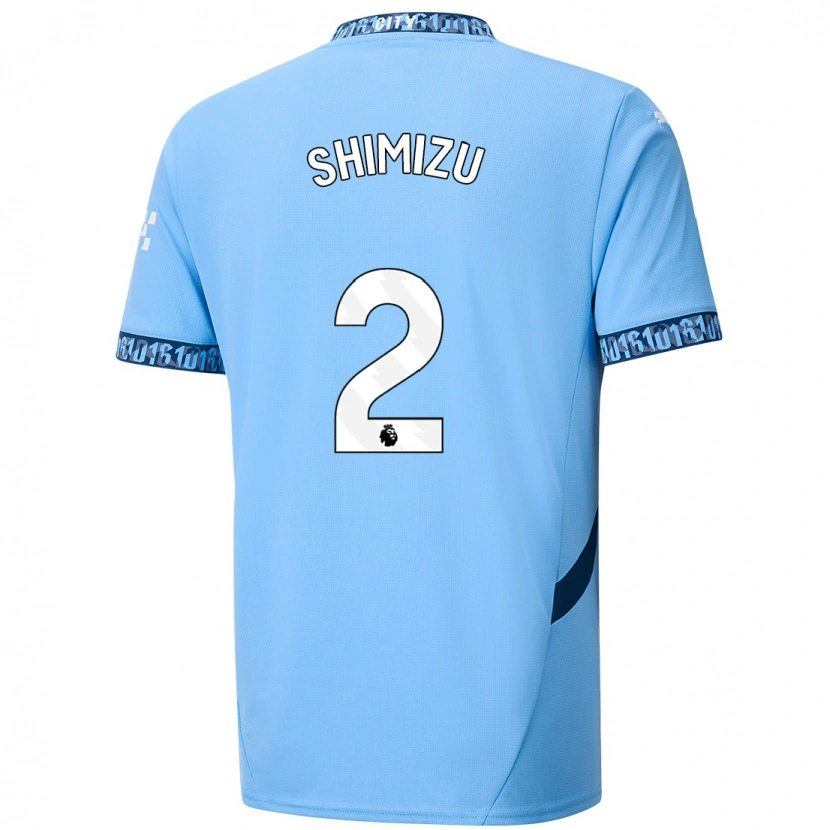 Danxen Kvinder Risa Shimizu #2 Marineblå Hjemmebane Spillertrøjer 2024/25 Trøje T-Shirt