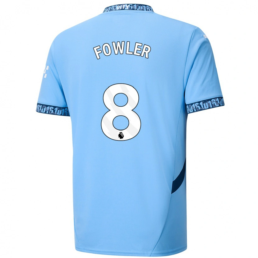 Danxen Kvinder Mary Fowler #8 Marineblå Hjemmebane Spillertrøjer 2024/25 Trøje T-Shirt