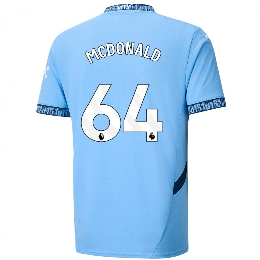 Danxen Kvinder Rowan Mcdonald #64 Marineblå Hjemmebane Spillertrøjer 2024/25 Trøje T-Shirt