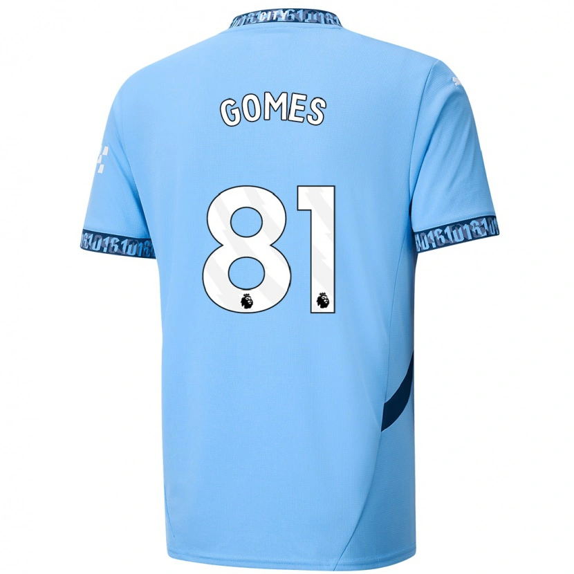 Danxen Kvinder Claudio Gomes #81 Marineblå Hjemmebane Spillertrøjer 2024/25 Trøje T-Shirt