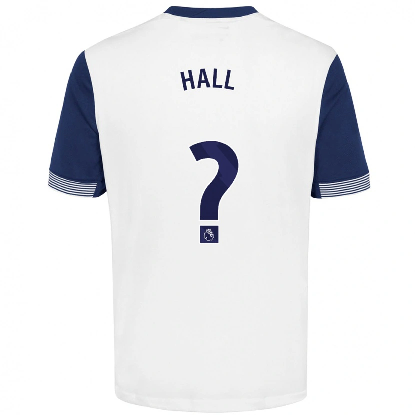 Danxen Kvinder Tye Hall #0 Hvid Blå Hjemmebane Spillertrøjer 2024/25 Trøje T-Shirt