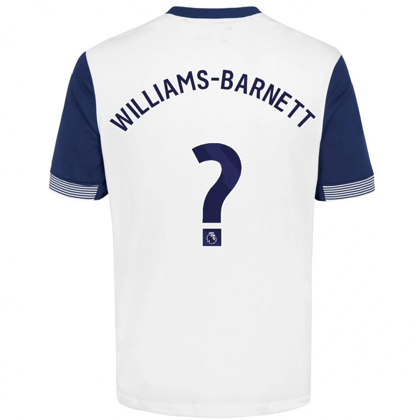 Danxen Kvinder Lucá Williams-Barnett #0 Hvid Blå Hjemmebane Spillertrøjer 2024/25 Trøje T-Shirt