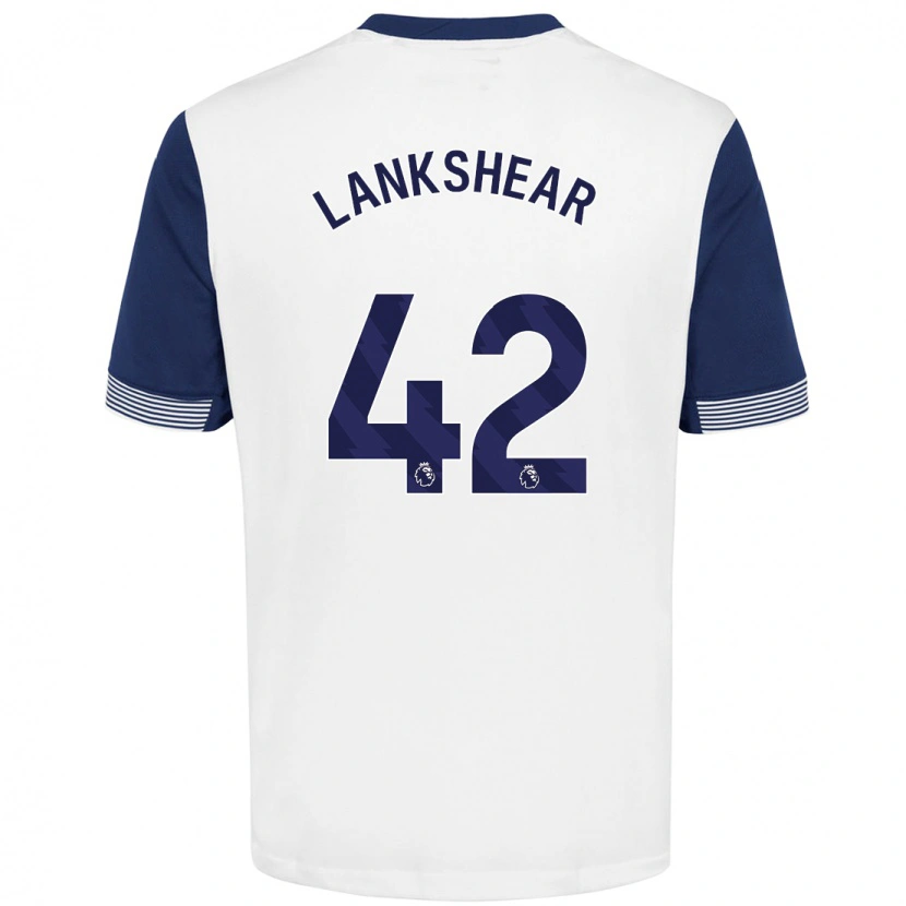 Danxen Kvinder Will Lankshear #42 Hvid Blå Hjemmebane Spillertrøjer 2024/25 Trøje T-Shirt