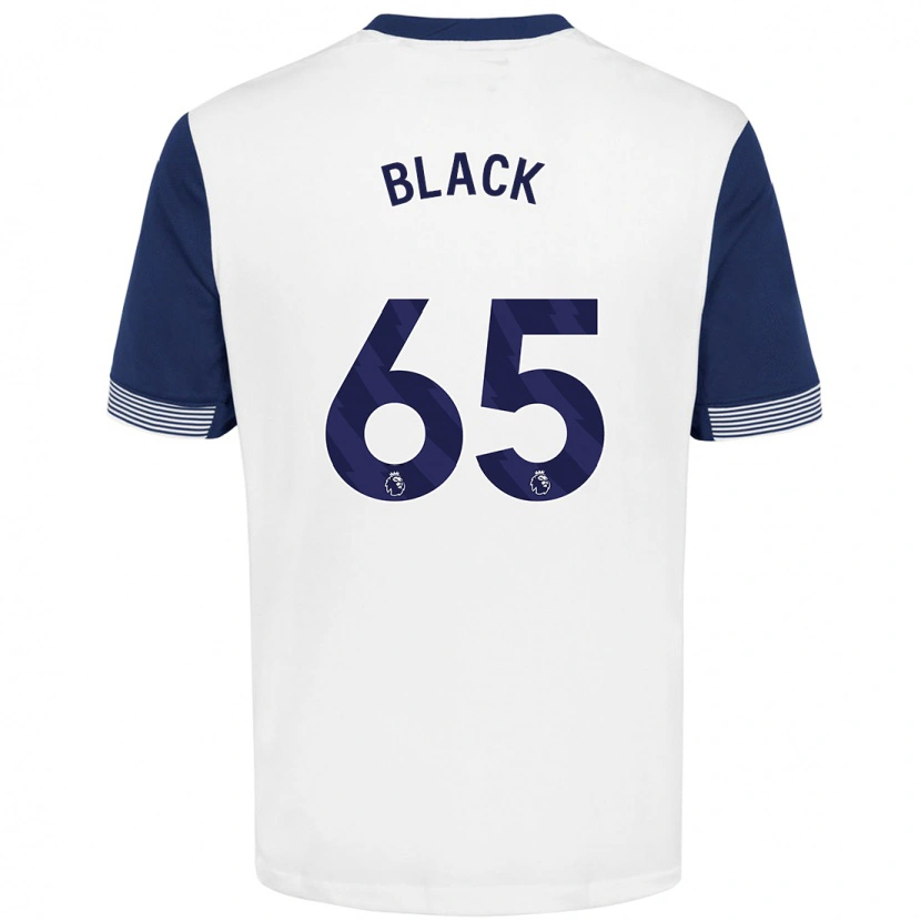 Danxen Kvinder Leo Black #65 Hvid Blå Hjemmebane Spillertrøjer 2024/25 Trøje T-Shirt