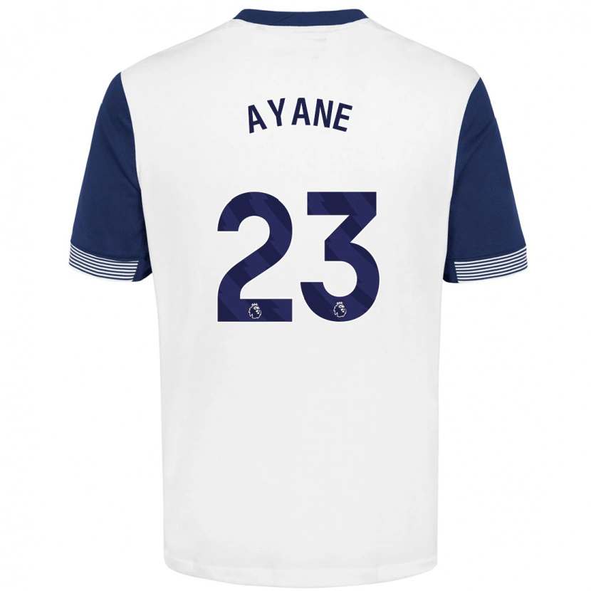 Danxen Kvinder Rosella Ayane #23 Hvid Blå Hjemmebane Spillertrøjer 2024/25 Trøje T-Shirt