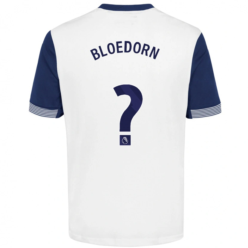 Danxen Kvinder Carey Bloedorn #0 Hvid Blå Hjemmebane Spillertrøjer 2024/25 Trøje T-Shirt