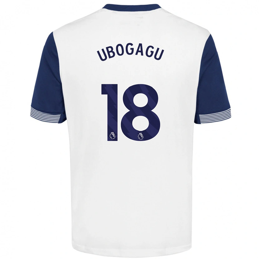 Danxen Kvinder Chioma Ubogagu #18 Hvid Blå Hjemmebane Spillertrøjer 2024/25 Trøje T-Shirt