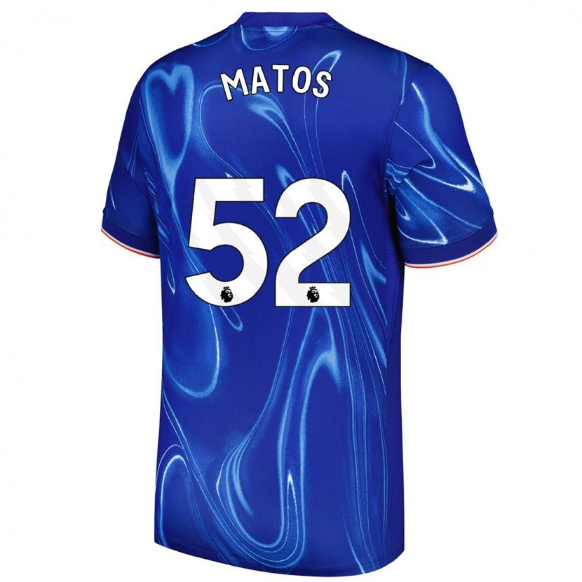 Danxen Kvinder Alex Matos #52 Blå Hvid Hjemmebane Spillertrøjer 2024/25 Trøje T-Shirt