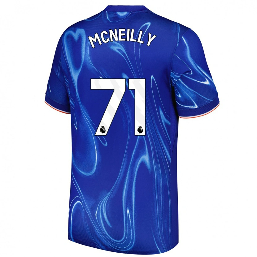 Danxen Kvinder Donnell Mcneilly #71 Blå Hvid Hjemmebane Spillertrøjer 2024/25 Trøje T-Shirt