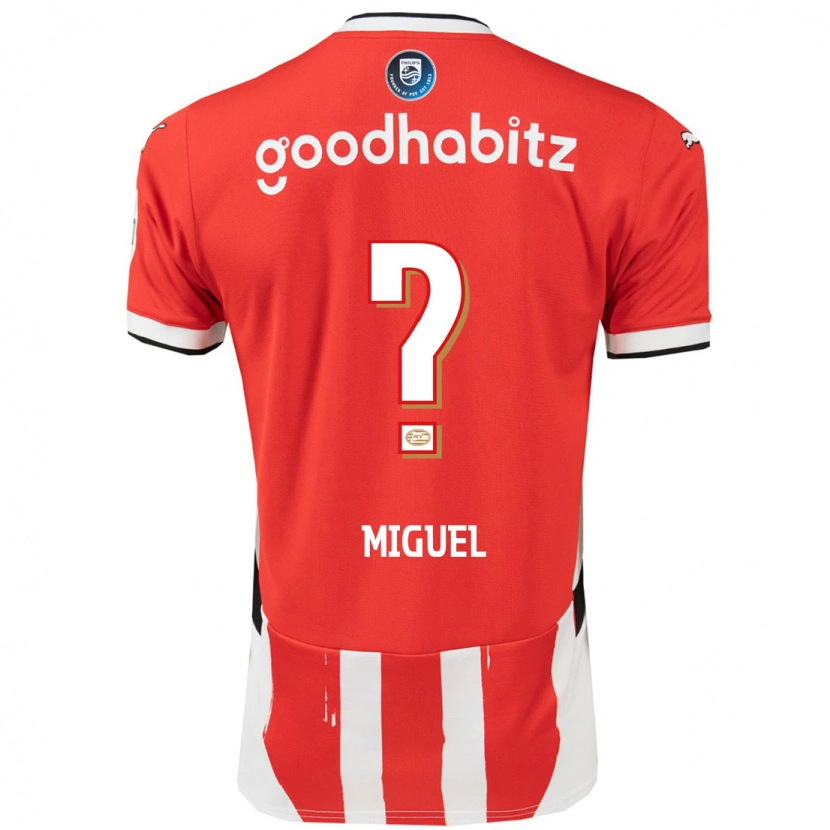 Danxen Kvinder Yani Miguel #0 Rød Hvid Hjemmebane Spillertrøjer 2024/25 Trøje T-Shirt