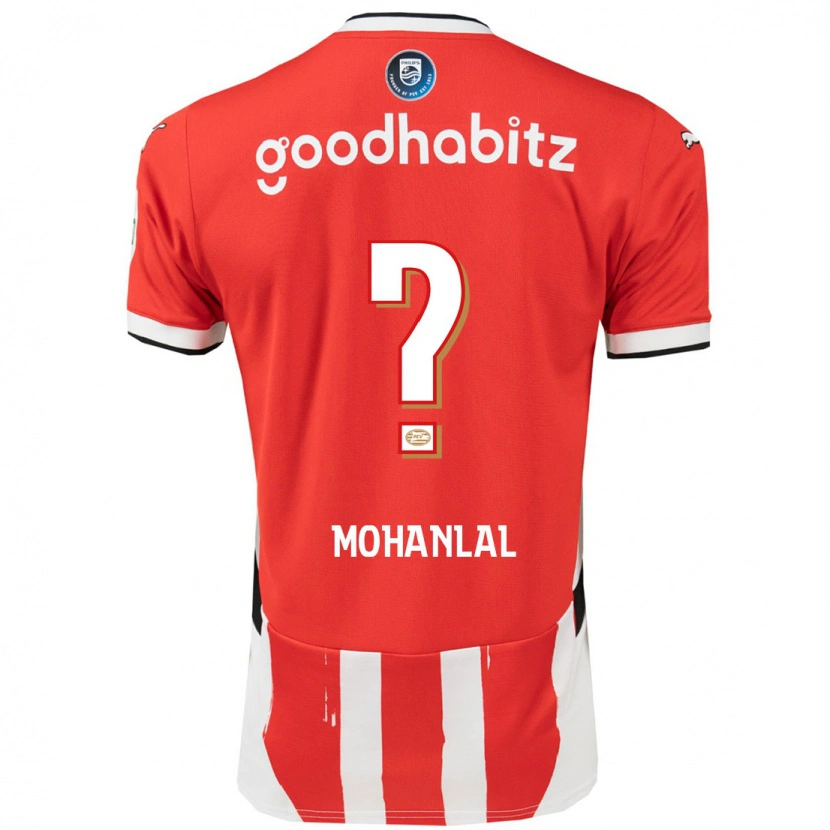Danxen Kvinder Pawan Mohanlal #0 Rød Hvid Hjemmebane Spillertrøjer 2024/25 Trøje T-Shirt