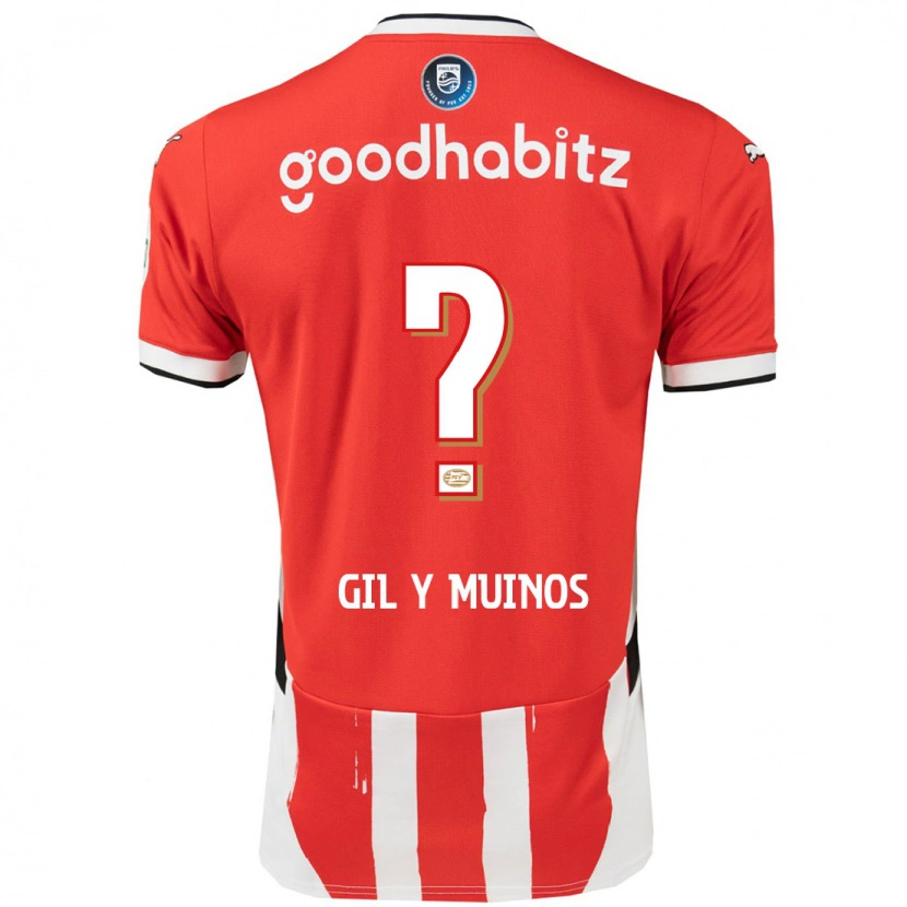 Danxen Kvinder Yaël Gil Y Muiños #0 Rød Hvid Hjemmebane Spillertrøjer 2024/25 Trøje T-Shirt