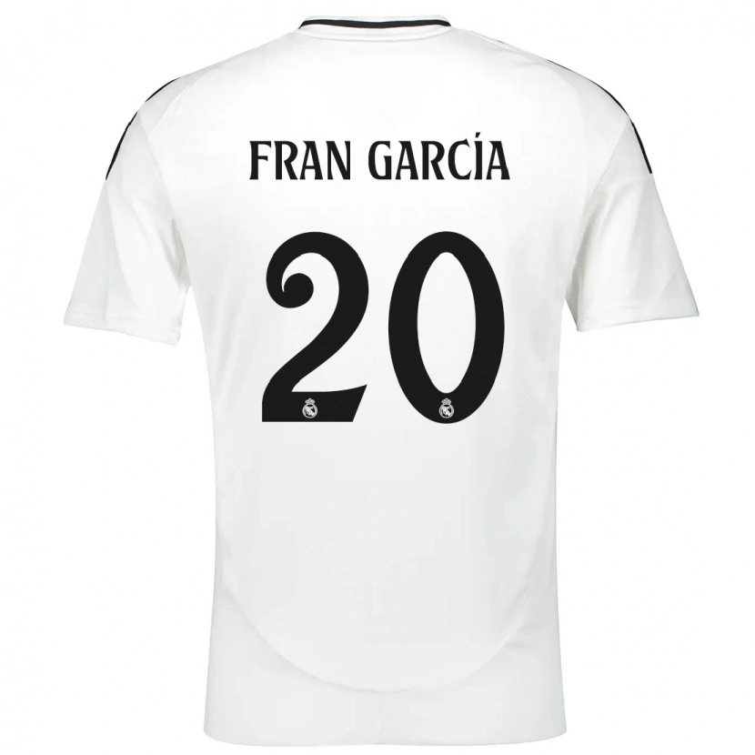 Danxen Kvinder Fran García #20 Hvid Hjemmebane Spillertrøjer 2024/25 Trøje T-Shirt