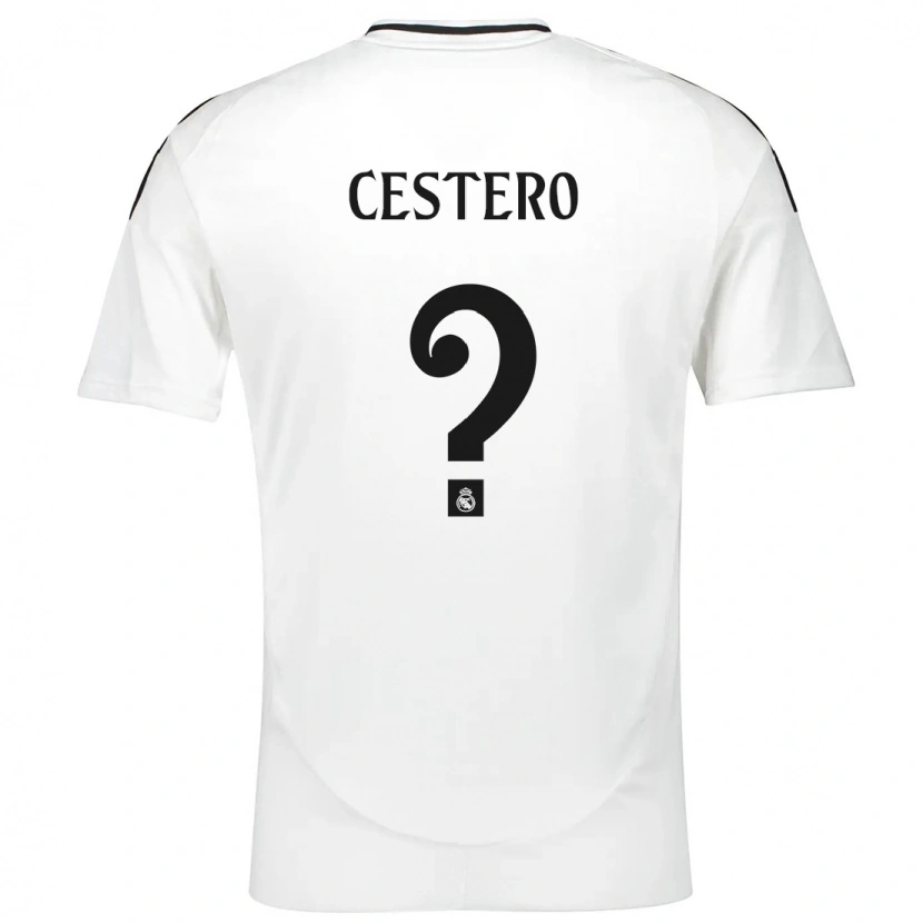 Danxen Kvinder Jorge Cestero #0 Hvid Hjemmebane Spillertrøjer 2024/25 Trøje T-Shirt