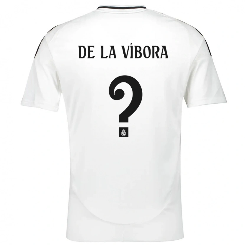 Danxen Kvinder David De La Víbora #0 Hvid Hjemmebane Spillertrøjer 2024/25 Trøje T-Shirt