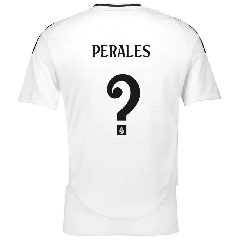 Danxen Kvinder Miguel Perales #0 Hvid Hjemmebane Spillertrøjer 2024/25 Trøje T-Shirt